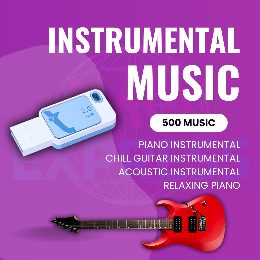 INSTRUMENTAL MUSIC COLLECTION 500 MUSIC | USB FLASH DRIVE | MP3 320 ...