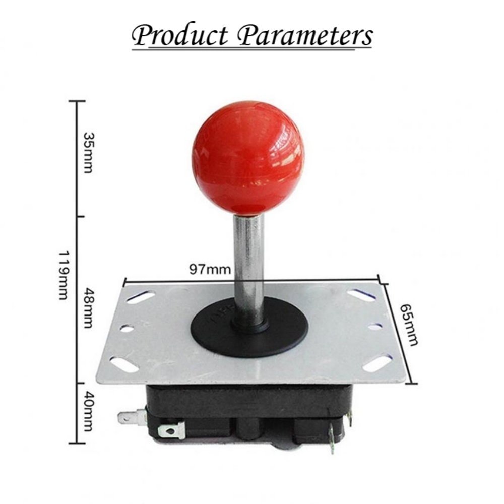 DIY Joystick High Response 8 Way Red Ball Controller Stick Easy To ...