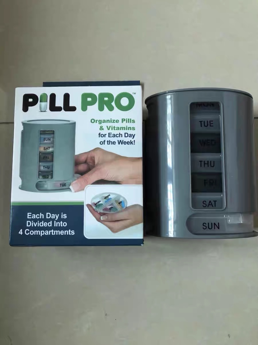 Weekly Pill Pro Daily Vitamins Pill Tablet Medicine Reminder Organizer ...