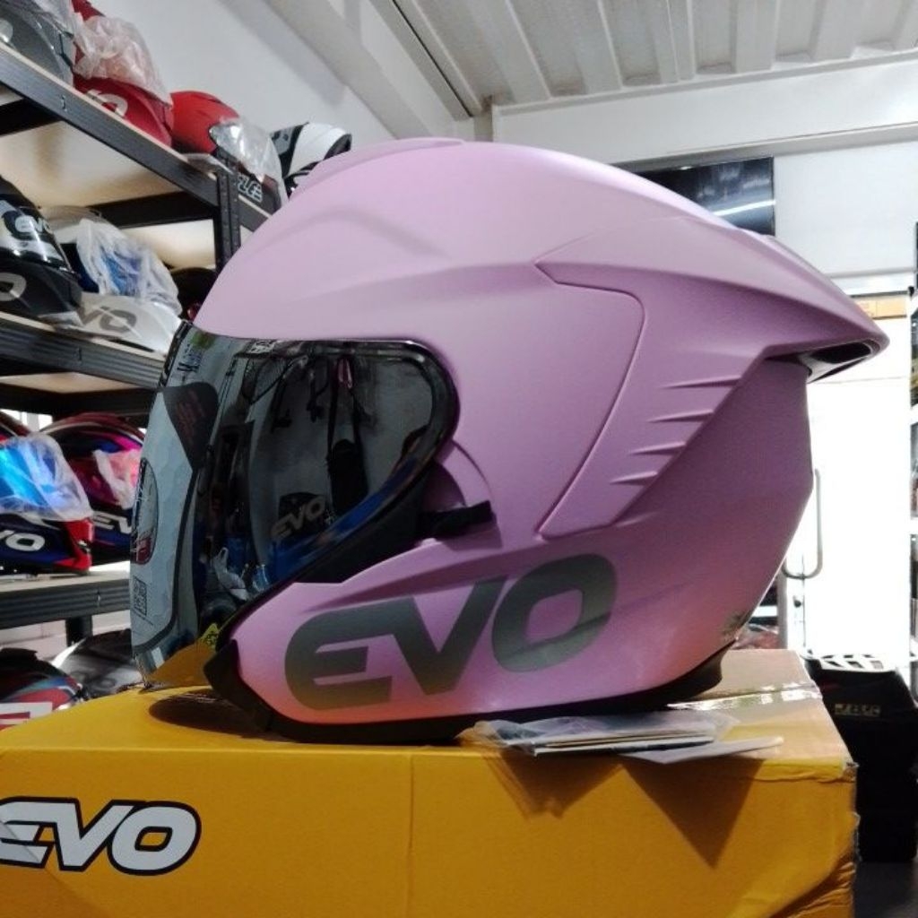 Evo RX5 pastel pink half face helmet | Shopee Philippines