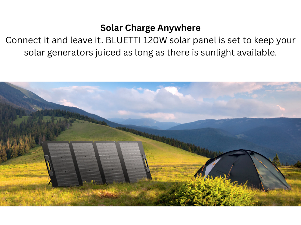 BLUETTI Premium PV120 120W Foldable Solar Panel | Portable Solar ...