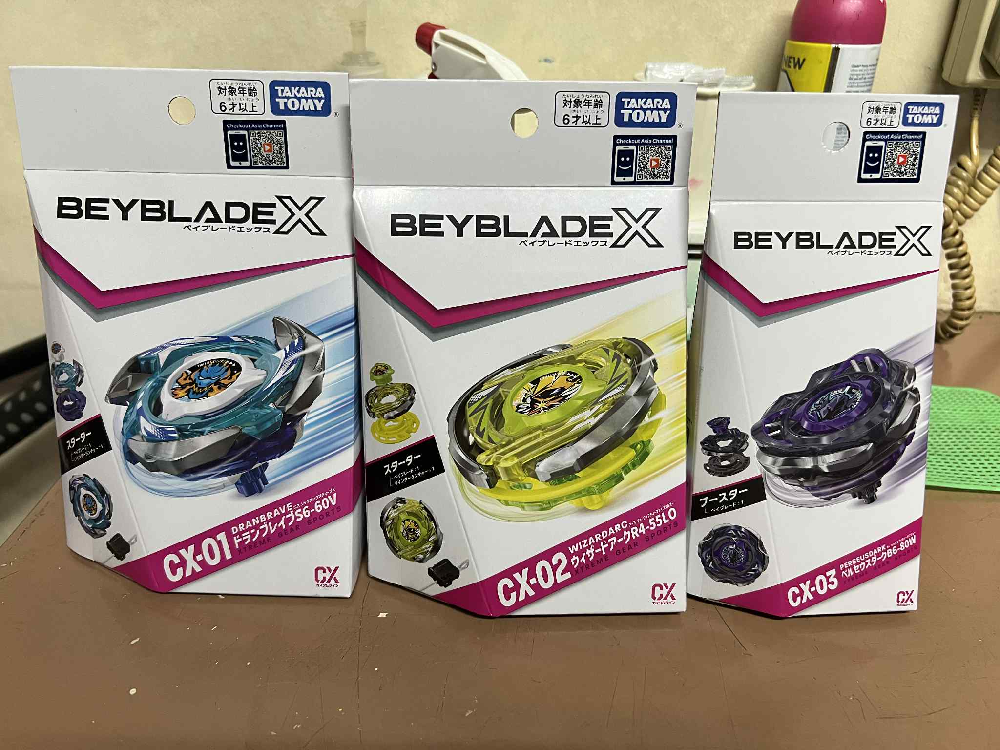 2 2 TAKARA TOMY BEYBLADE X WHOLESALE PACKAGE LOTS BUNDLE CX 01 02 03 BX ...