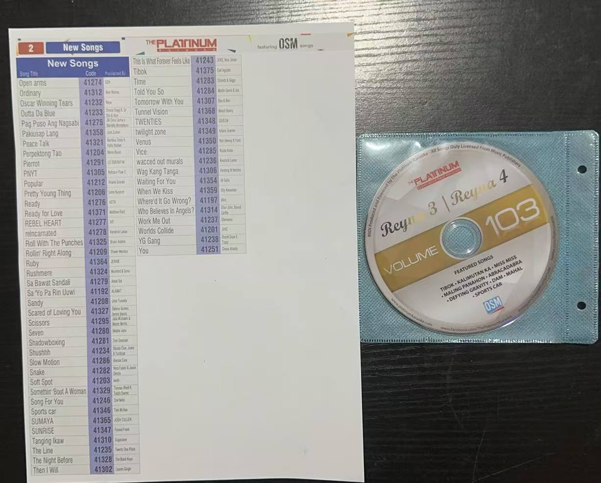 Platinum Reyna3 Reyna4 CD Update Volume 103/ Reyna 3 Reyna 4 CD Update ...