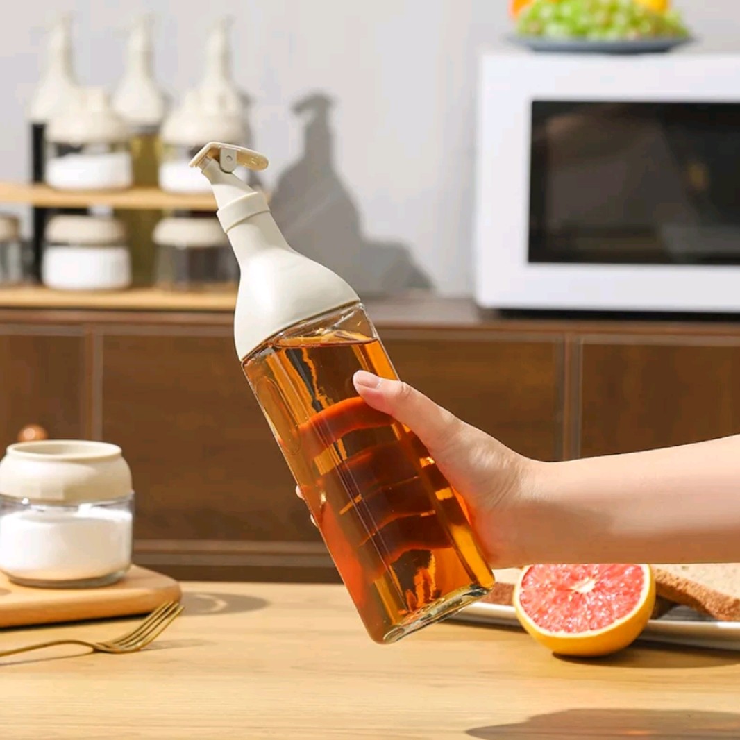 Kitchen Condiments Bottle Set Glass Oil Bottle Seasoning Bottle Storage ...