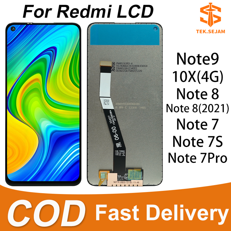 TEK.SEJAM LCD For Redmi Note 9/10X Note 7/7S/7Pro Note 8(2021) Note 10 ...