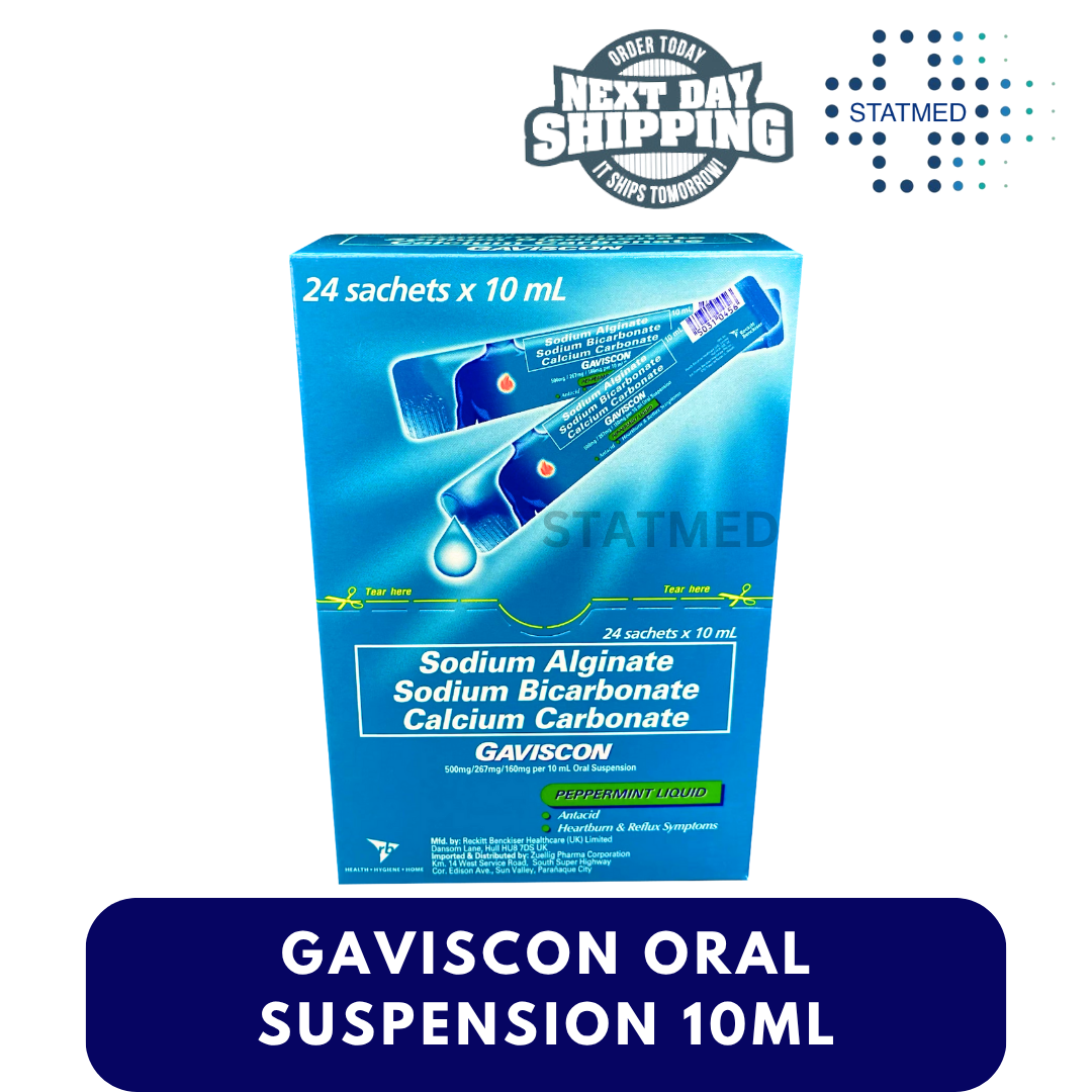 Algina Gaviscon Oral Suspension Antacid Sachet 10mL l 5 & 10 Sachets ...