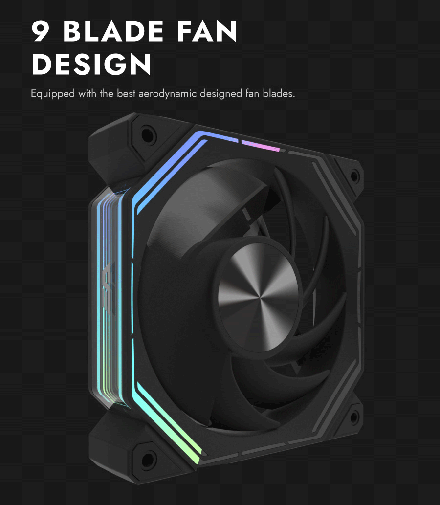 DarkFlash Infinity 34 Single 120MM ARGB Cooling Fan | Shopee Philippines