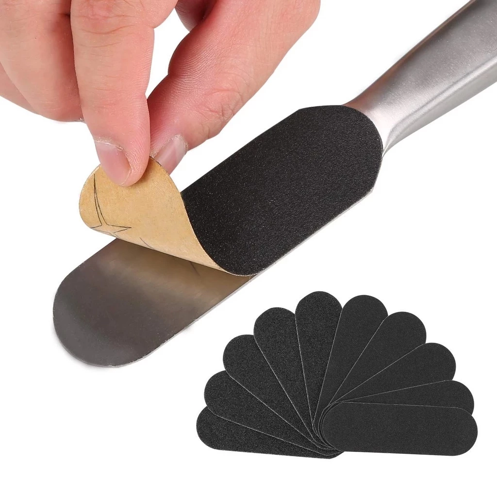 Metal Handle Pedicure Foot File/With 10PCS Replacement Pads/Skin Corns ...