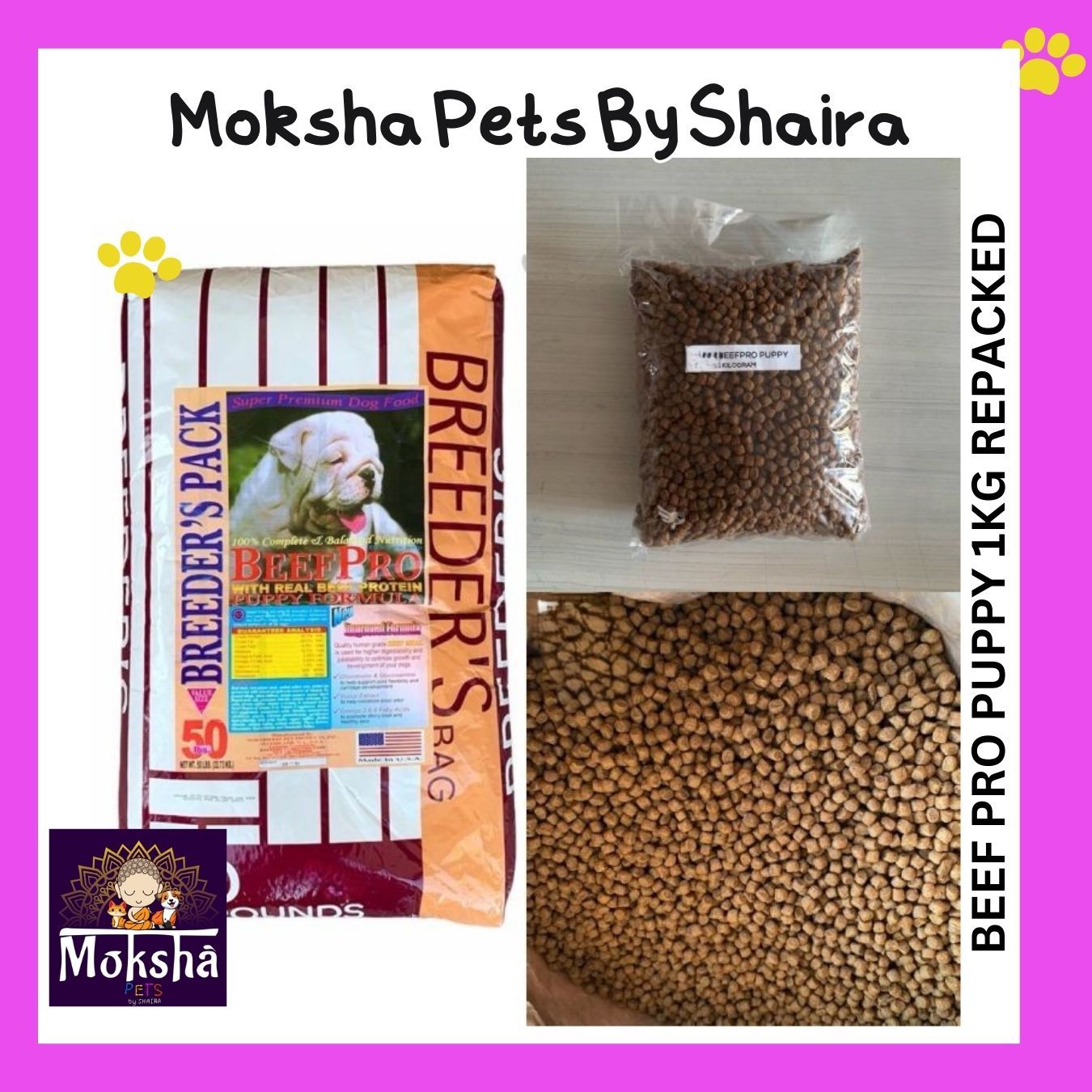 Beef Pro Adult / Puppy Repacked 1 kg | Shopee Philippines