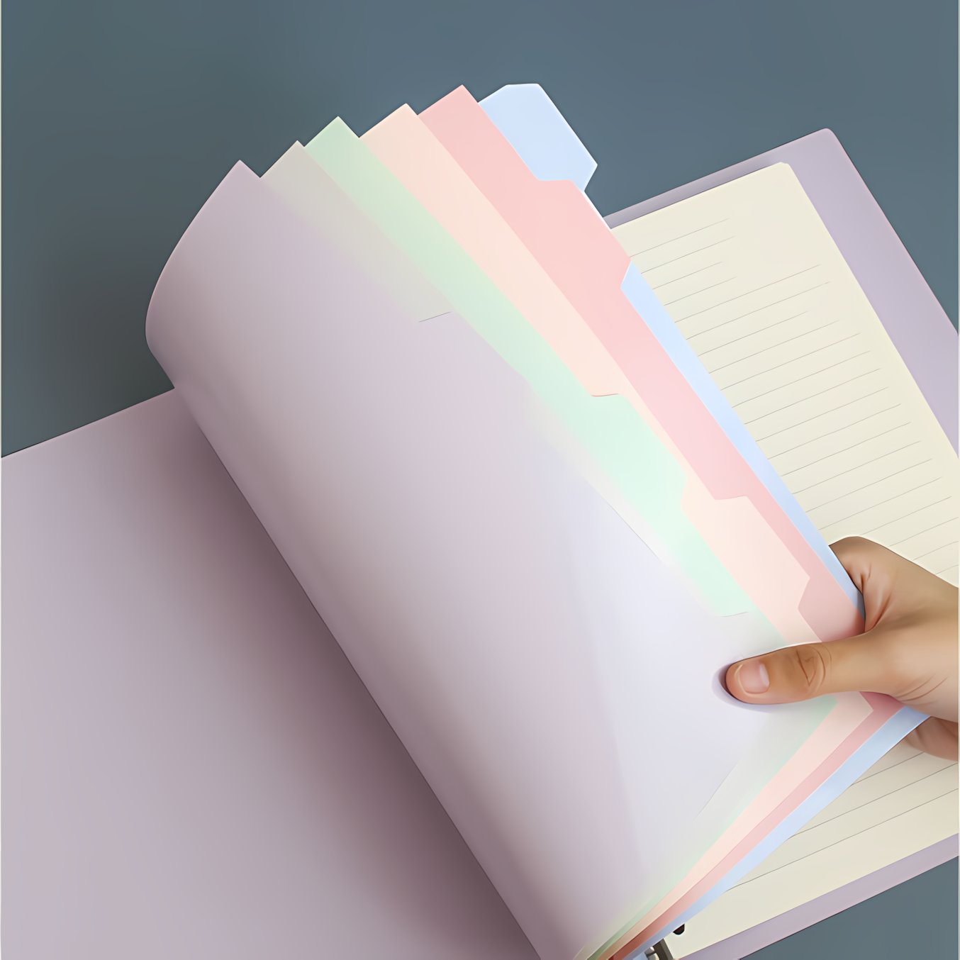 A5/B5 Pastel Series Binder Notebook with Refills Free Separator School ...