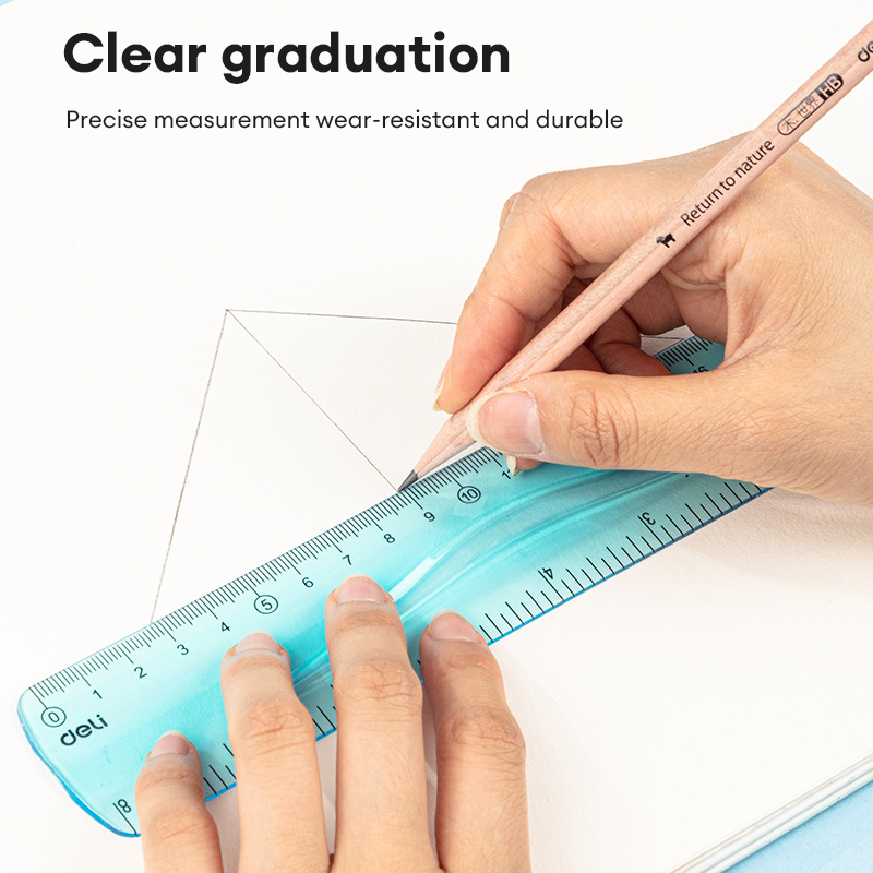 Deli 8/12 Inch Flexible Ruler Mixed EH21 | Shopee Philippines