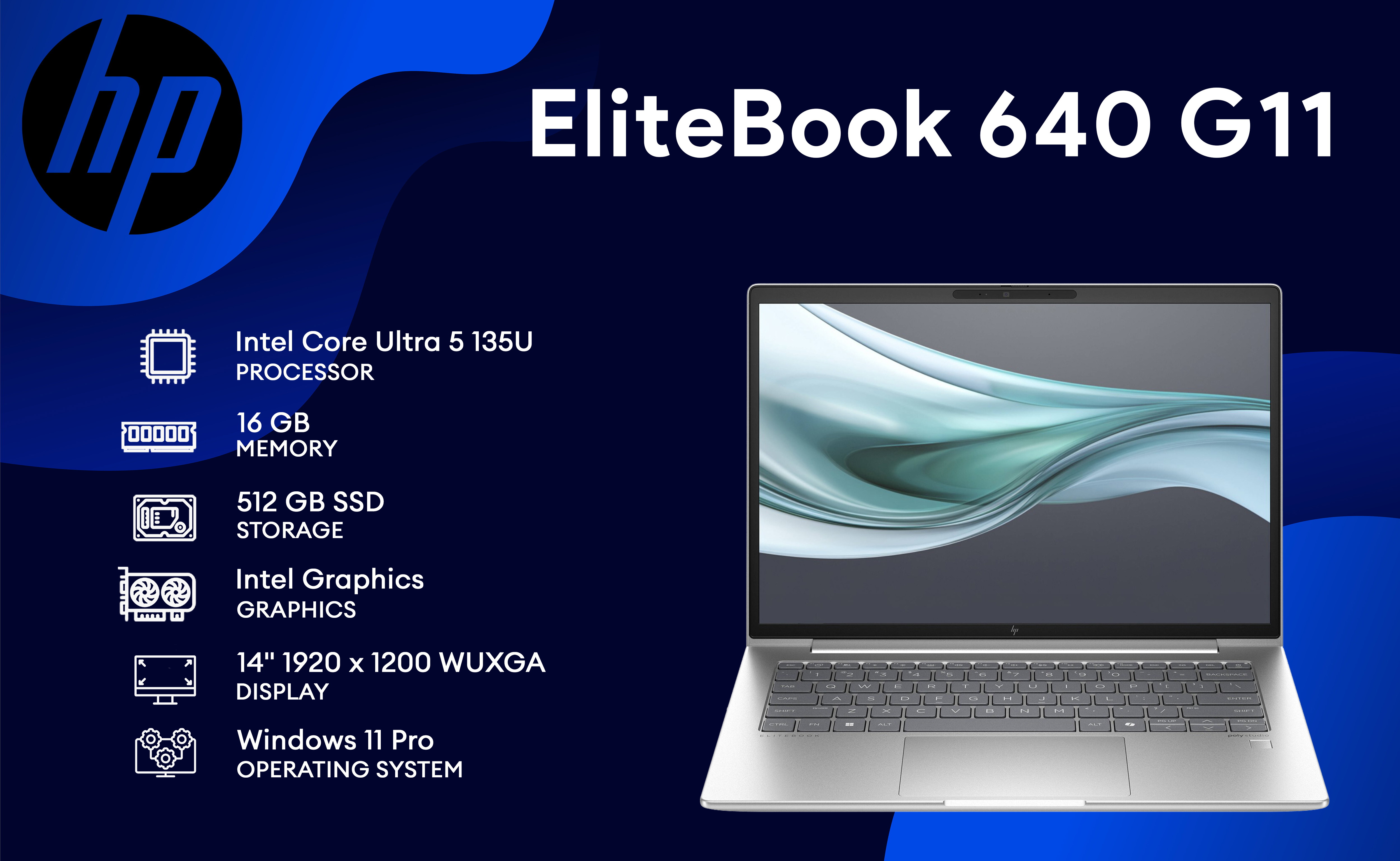 HP EliteBook 640 G11 Notebook WUXGA Laptop 14