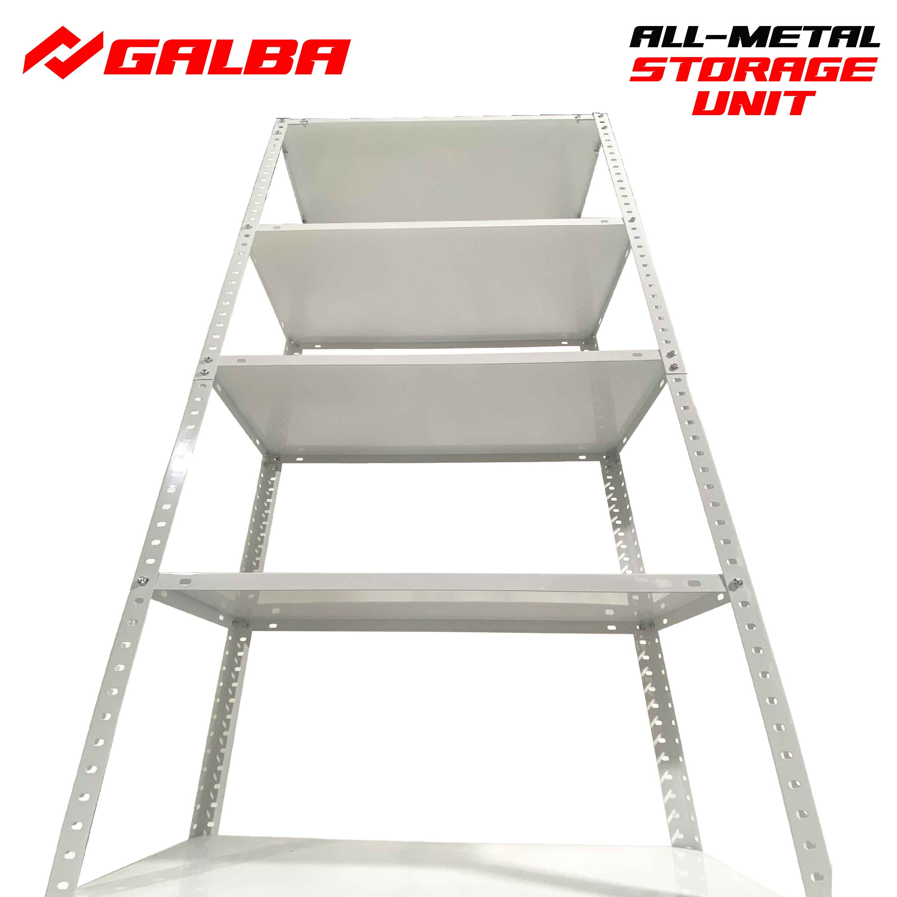 GALBA GB30 Metal Storage Rack Shelving | Galvanized Steel Shelf ...