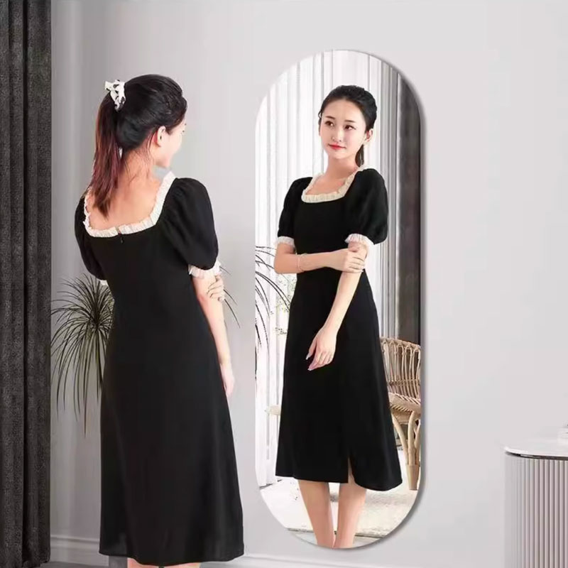 Arched mirror sticker wall acrylic mirror wall sticker self-adhesive ...