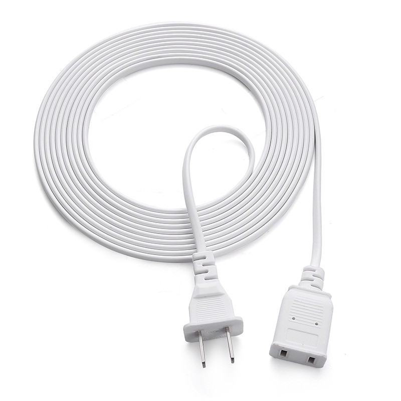 NNOIEGH Extension Cord 3/5/10M Meter 2 Plug Power Cord Extension 2 Pin ...