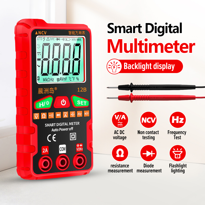 Multimeter LCD Intelligent Digital Display High Precision Voltage ...