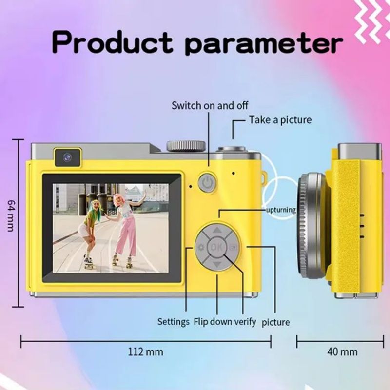 4K Digital Camera For Photography 50 Milion HD Pixels Video CCD Flash ...