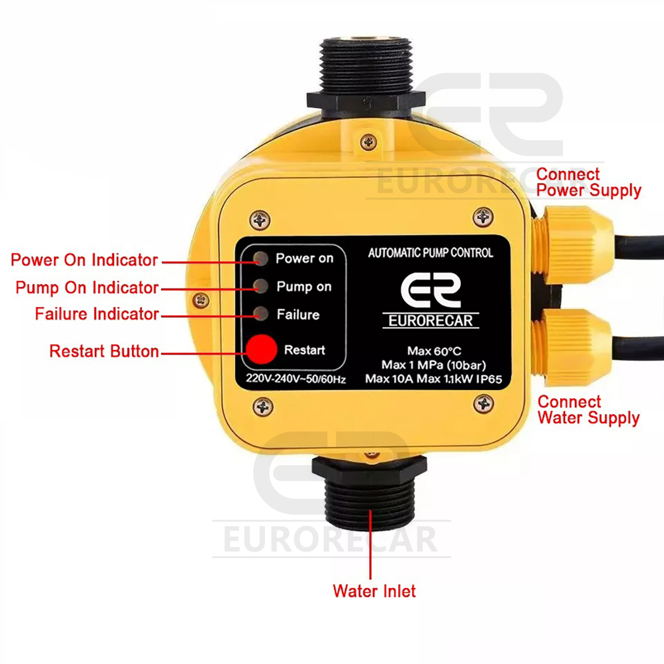 220V Automatic Pressure Controller Intelligent Water Pump Pressure ...