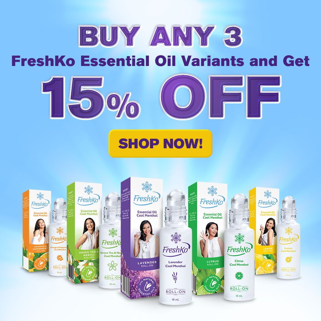 BUNDLE PROMO! FreshKo Essential Oil Cool Menthol Roll-On 10ml | Shopee ...