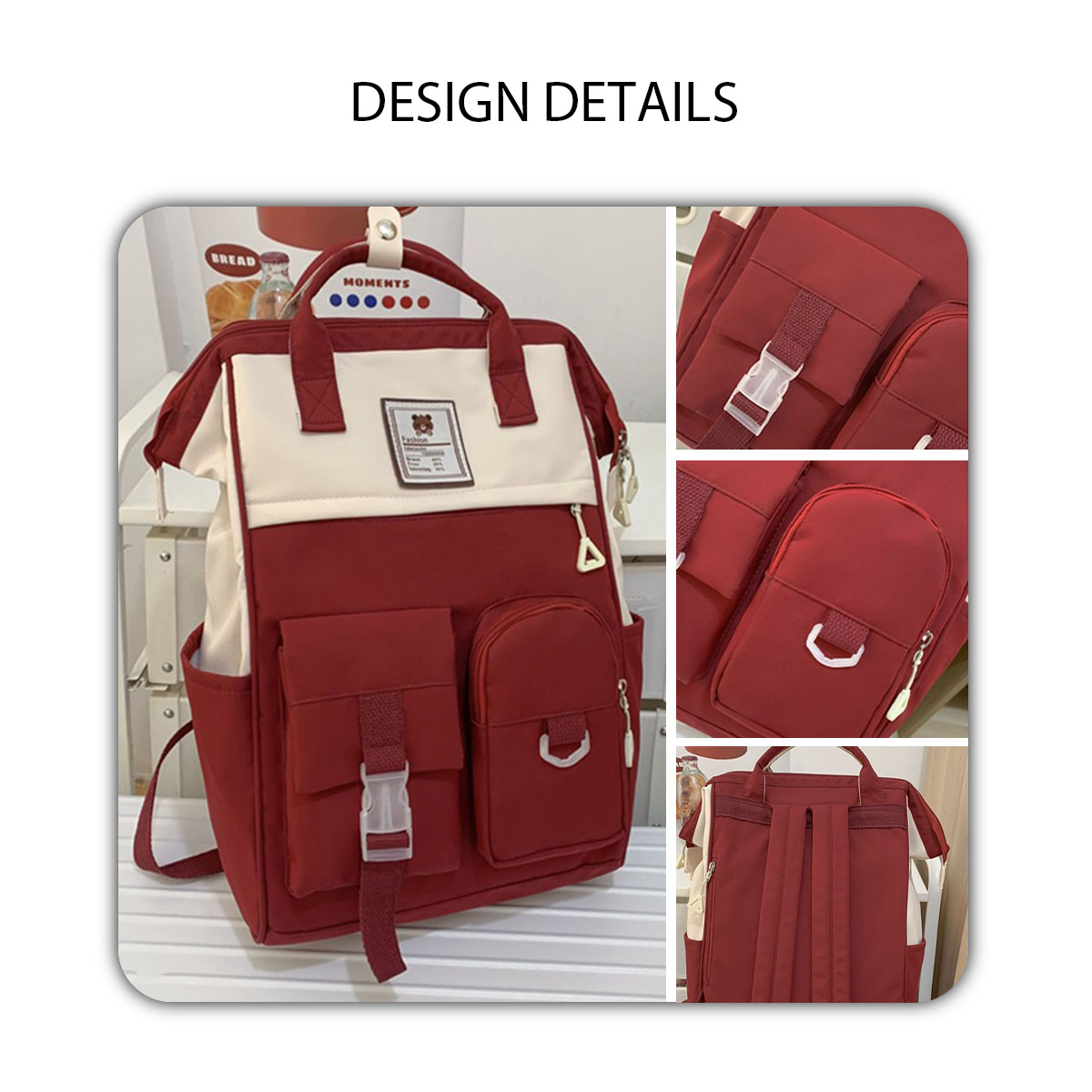 Korean waterproof large capacity backpack for men women Unisex Travel ...