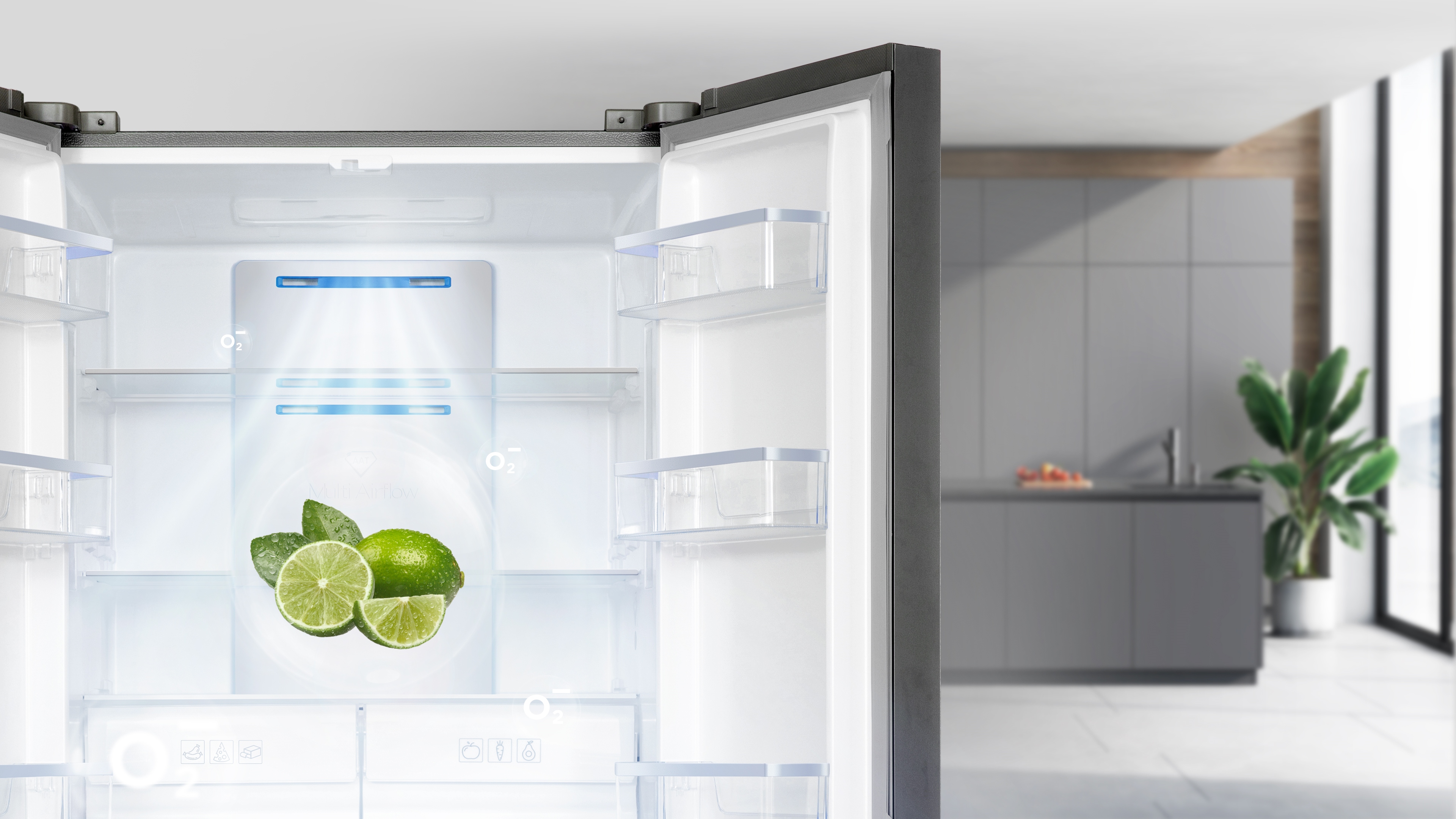 TCL 15.18 cu.ft. Twin Eco Inverter Cross Door Refrigerator - TRF ...