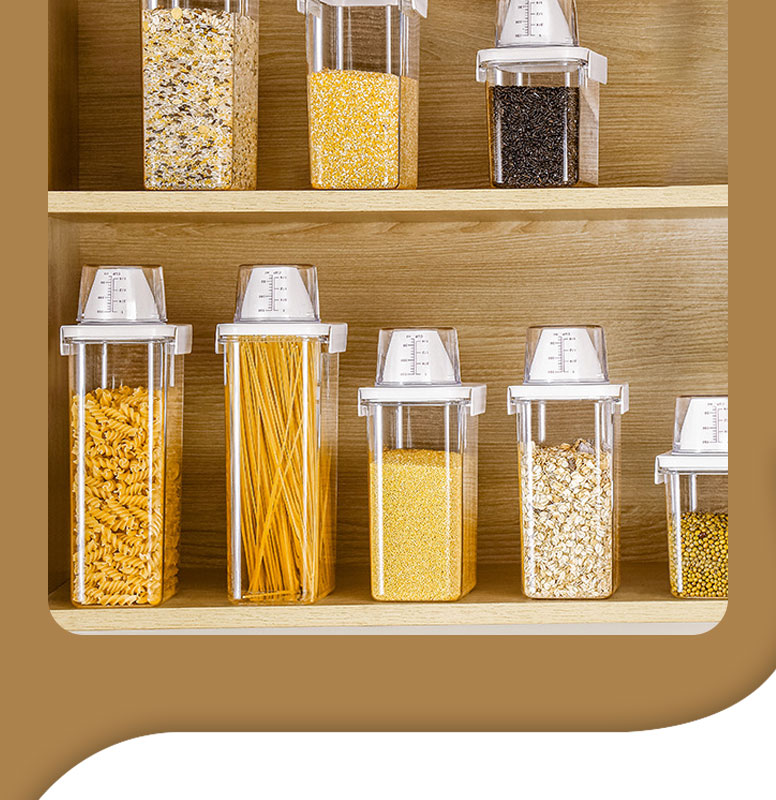 【Free Measuring Cup】Airtight Food Storage ContainerLeak Proof Plastic ...