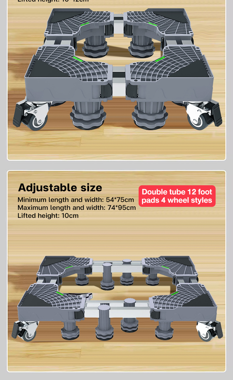 Ref Stand Washing Machine Stand with Wheels 8 Legs 8 Wheels Patungan ng ...