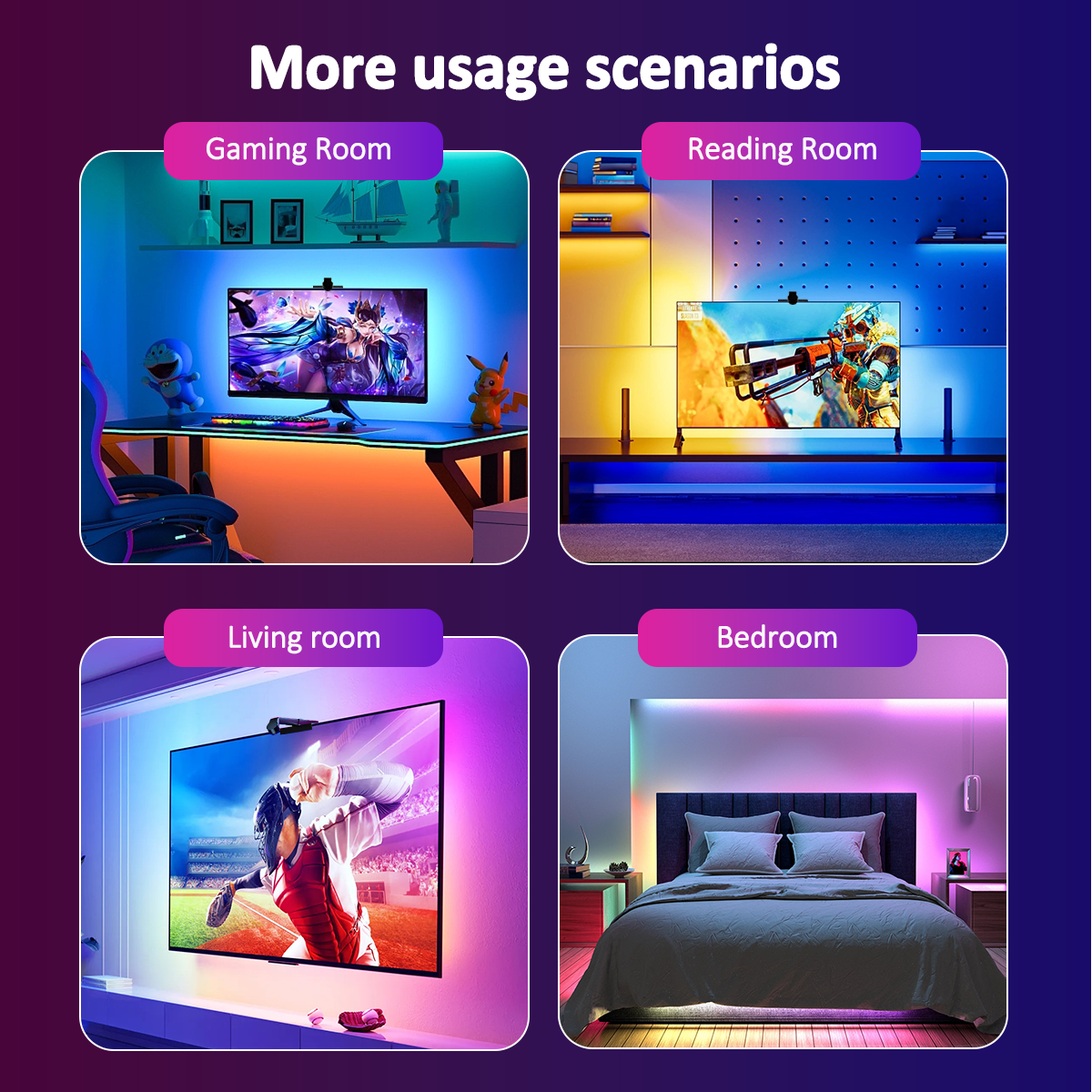 Smart Bluetooth light strip withsensor color TVatmosphere ...