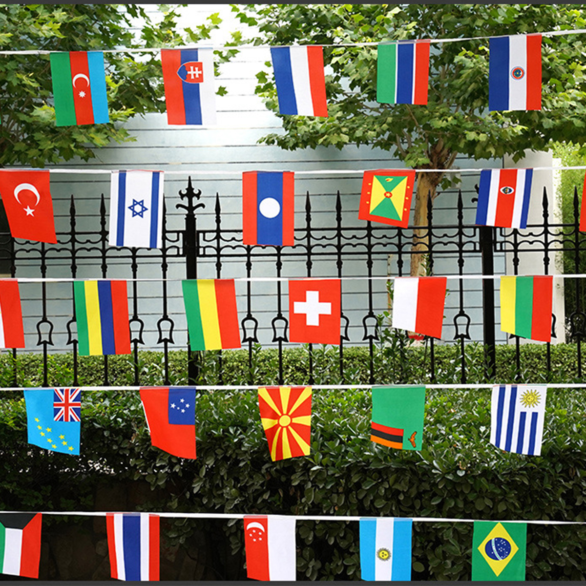 30M World Flags String 100 Countries Multi Cultural Party Fiesta Flag ...