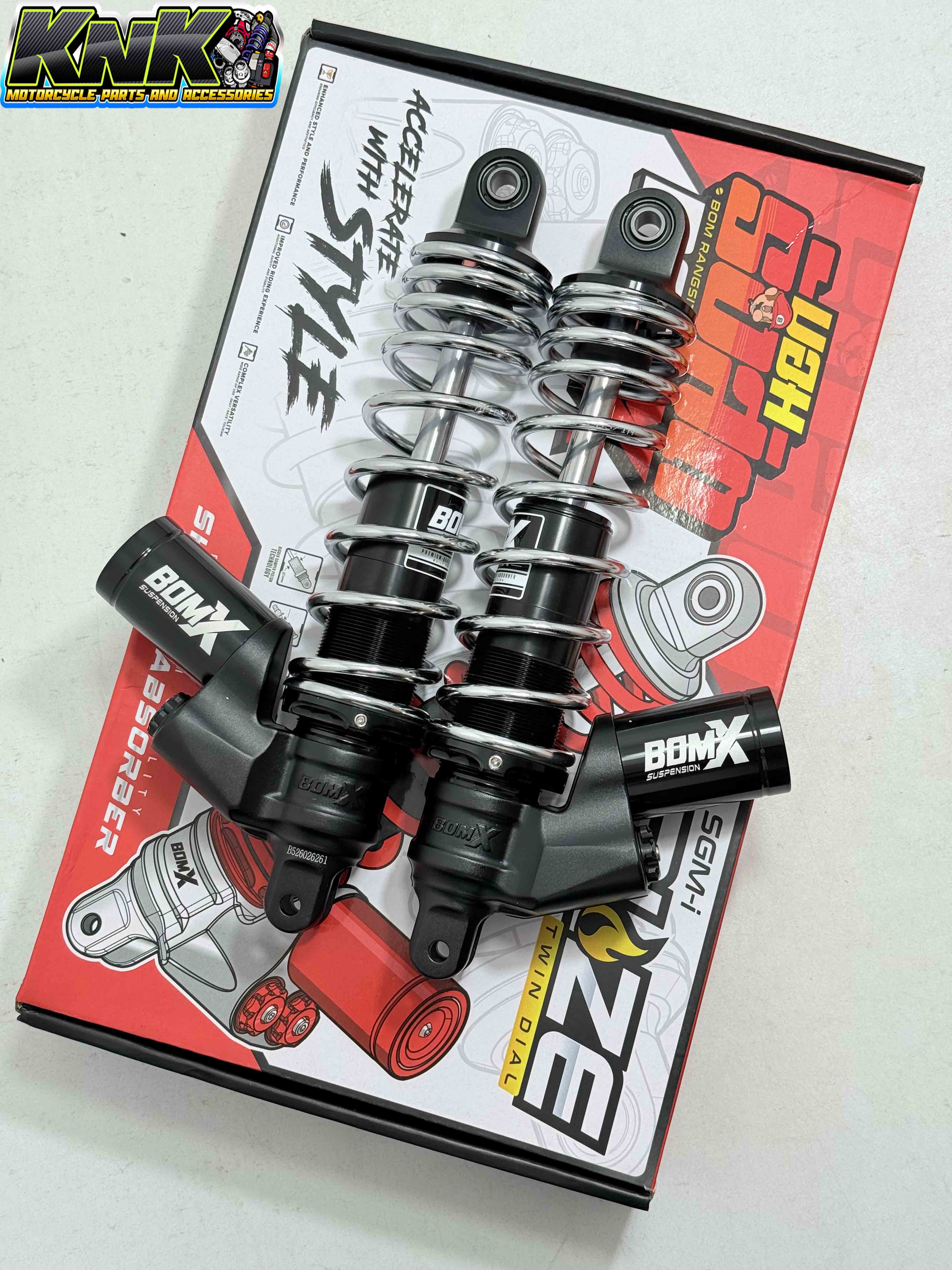 BOM X BLAZE SUSPENSION FULLY ADJUSTABLE FOR AEROX NMAX V2 NMAX V1 ADV ...