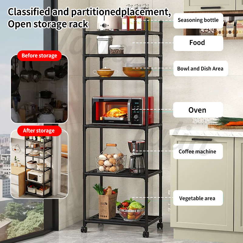 [COD]Multilayer simple storage rack for family kitchens insect-proof ...