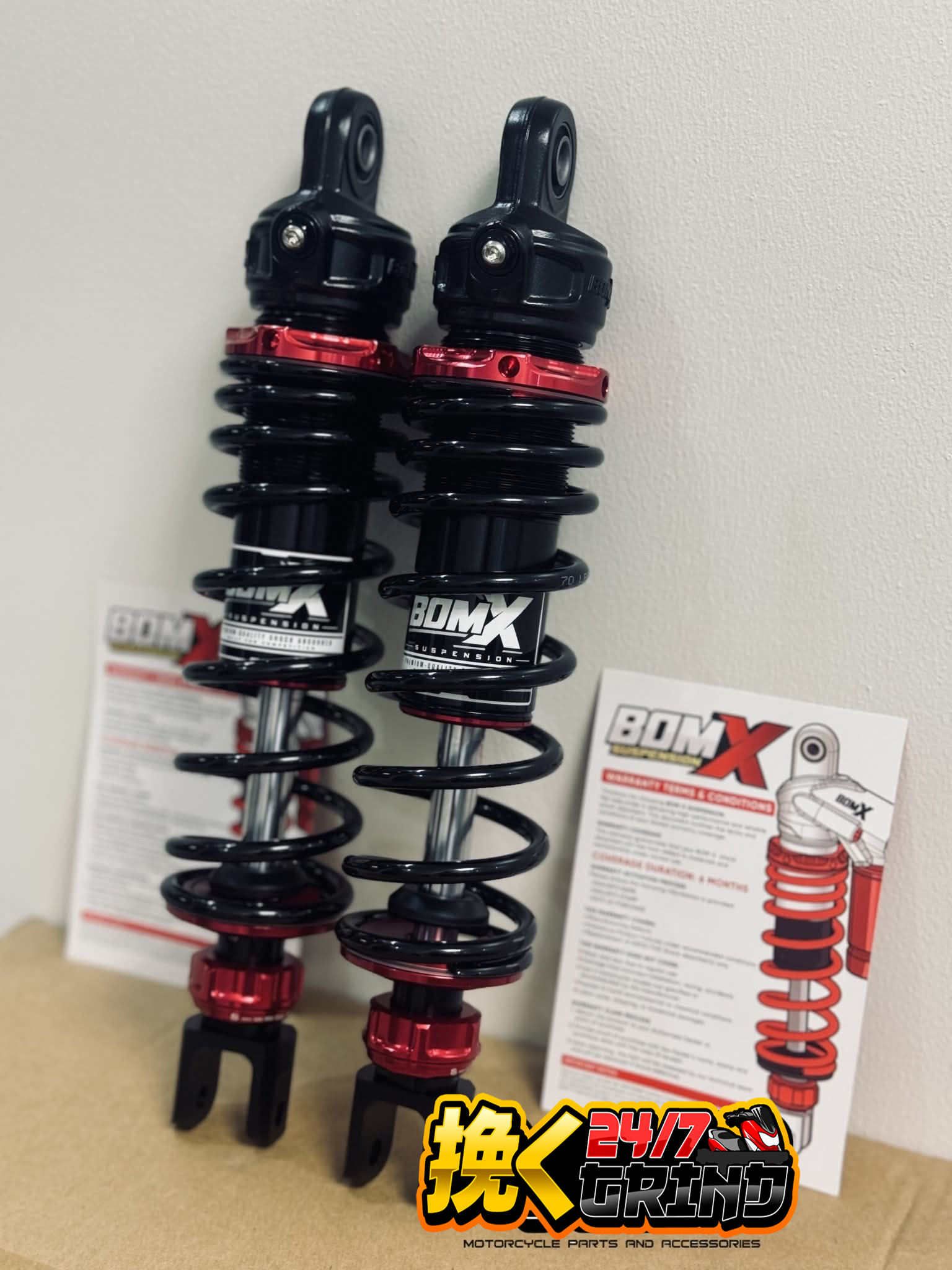 Bom-X Suspension 335MM Aerox v1 v2 / Nmax v1 v2 FULLY ADJUSTABLE ...
