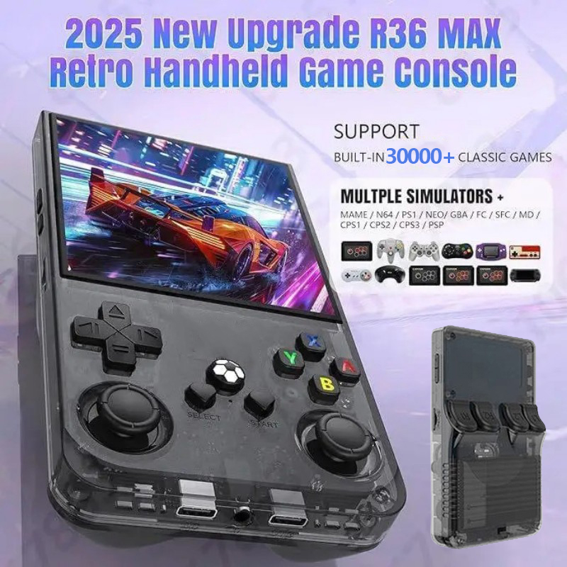 R36s Handheld Game Console Retro Gameboy PSP 3.5 Inch IPS Screen ...