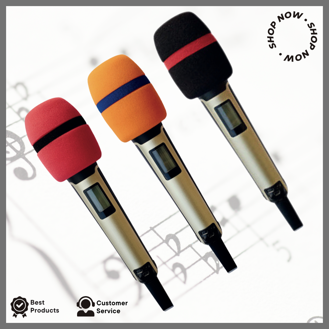 Microphone Head Foam Assorted Colors for Professional Sound Quality and ...