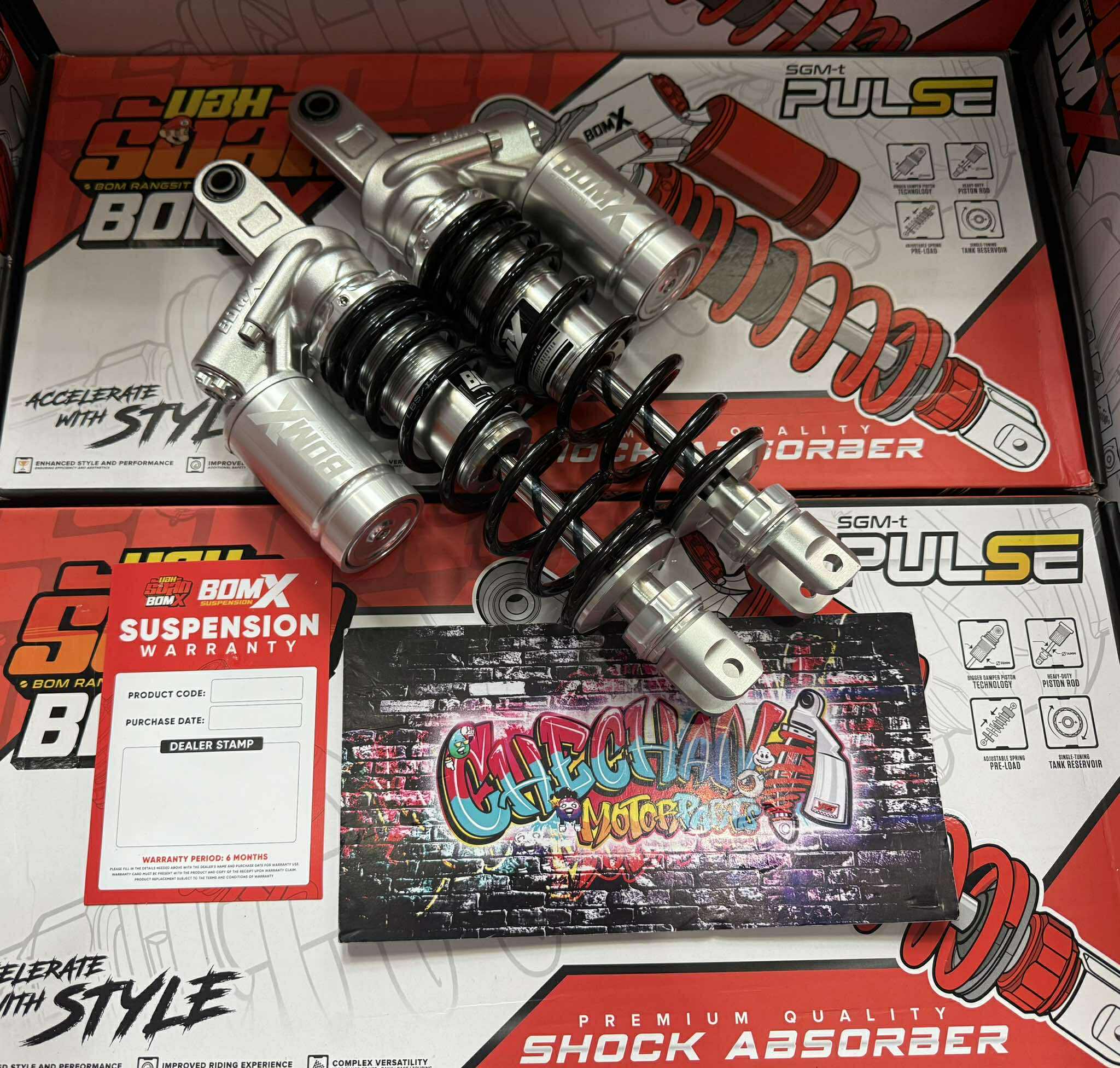 BOM X SUSPENSION 305MM / 335MM AEROX V1/V2 / NMAX V1 / PCX 160 ...