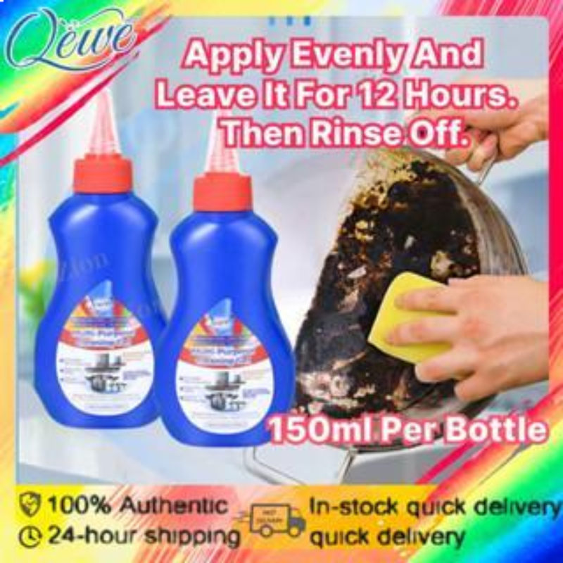 Qewe Pot Cleaner 150ML - Black Burnt Bottom Stain Remover & Powerful ...