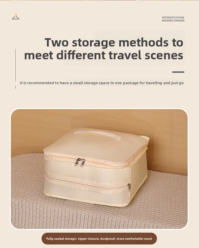 Travel storage compression bag bedroom wardrobe hanging storage bag ...
