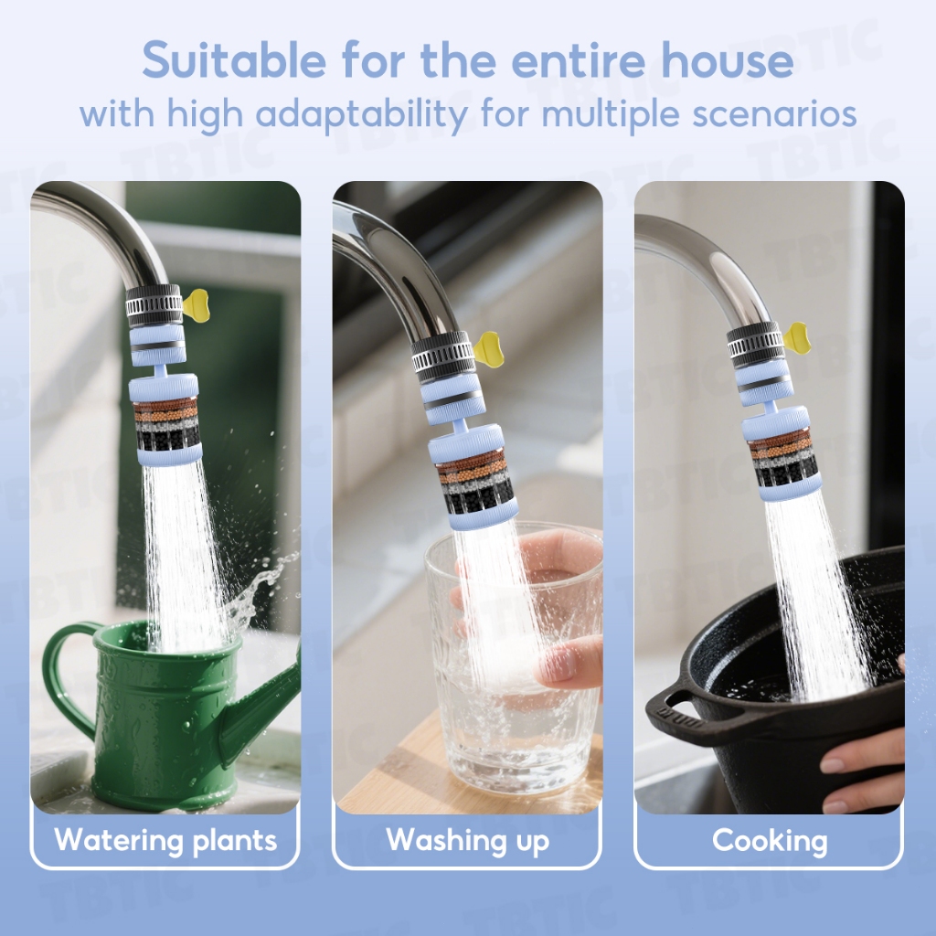 6 Layer Water Filter Faucet Filter 360 Flexible rotation Degree for ...