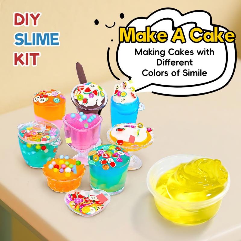 24 Color DIY Slime Kit Cotton Slime Clay for Kids DIY Craft Clay Cotton ...