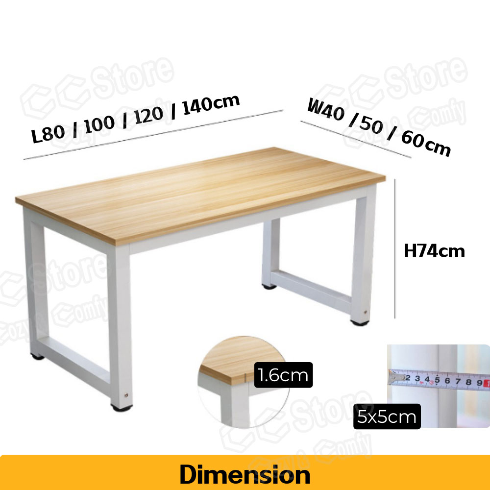 White Office Table Wood Student Desk Computer Table Desk Laptop Table ...