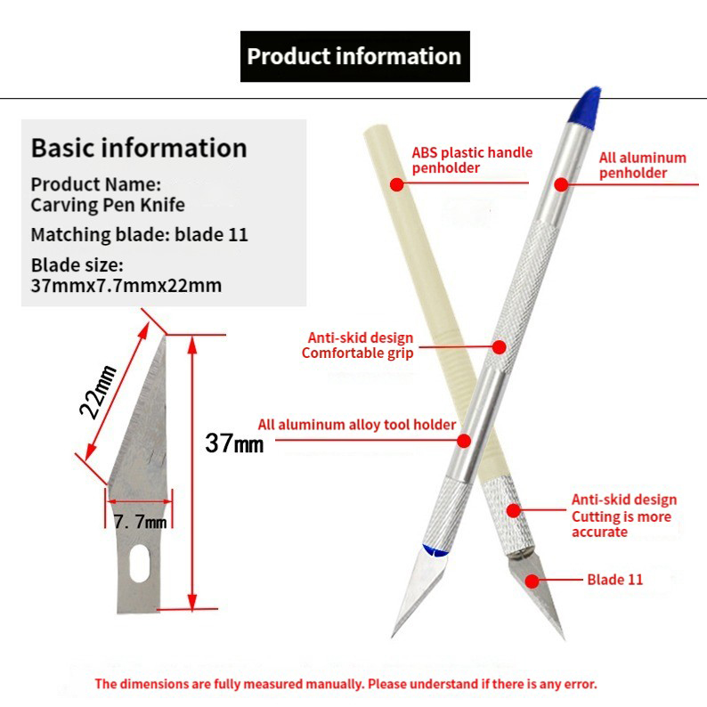 Precision Cutter Metal Handle With Blade For Hand Sculpture Carving ...