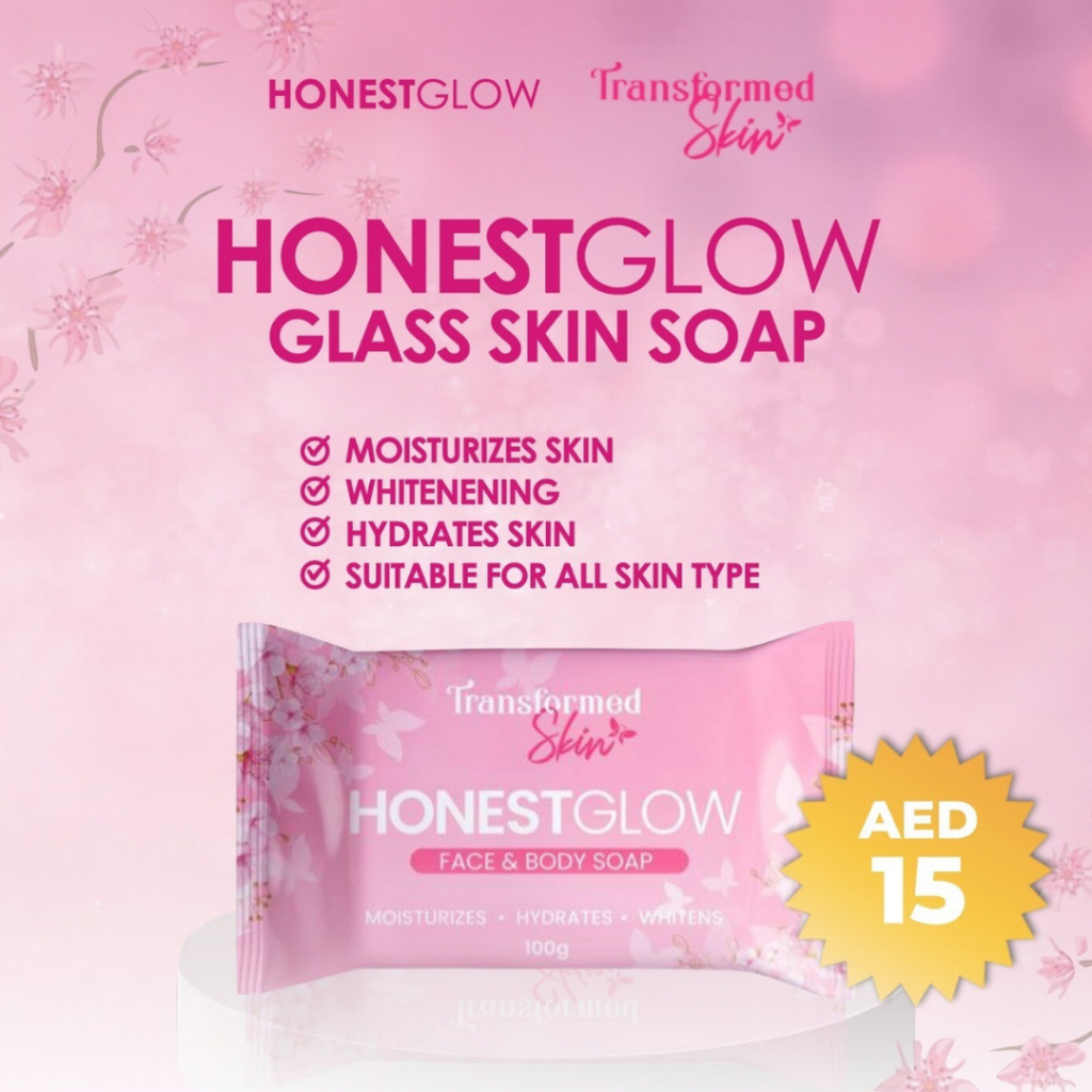 3PCS Honest Glow Glass Skin Soap 80g and Honest Glow Kojic Papaya ...