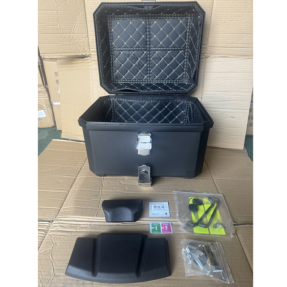 45L Motorcycle Top Box With Secure Locking Mechanism Set For Single ...