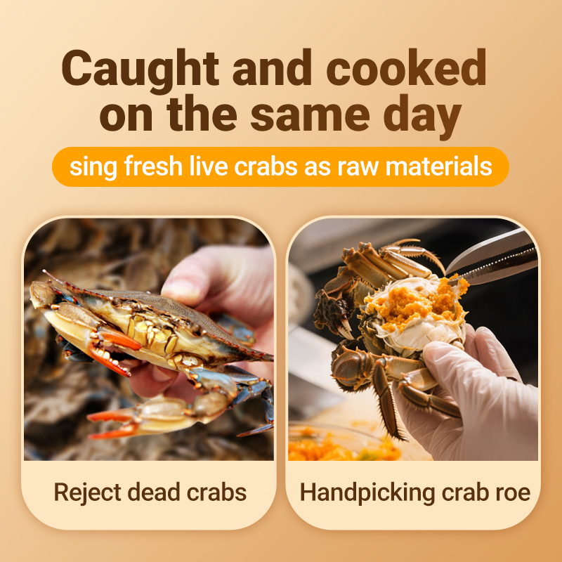 Mr.Squirrel 220g Crab Roe Sauce Crab Paste Aligue Sauce Crab Pure Crab ...