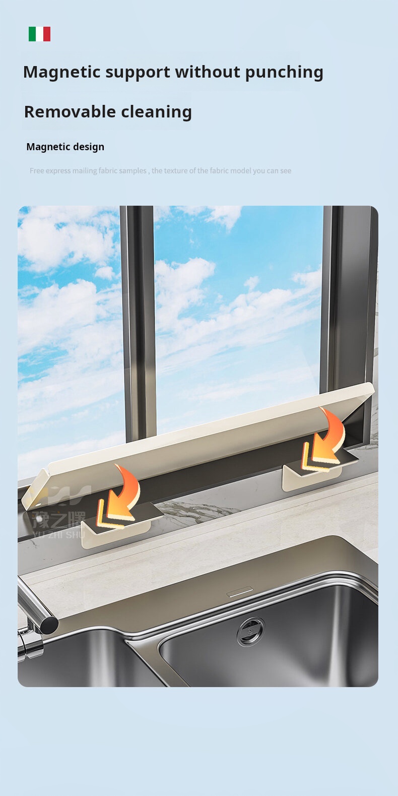 Multi-Functional Window extend rack Magnetic Hole-Free Retractable ...