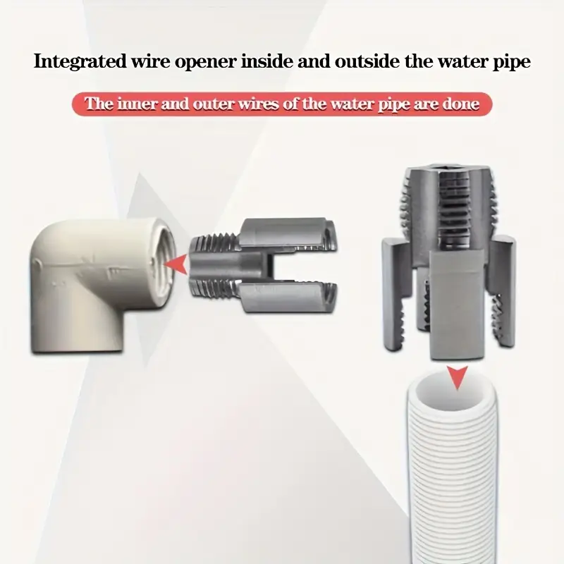 1pcs 2in1 Integrated Pipe Threader,For 1/2/3/4