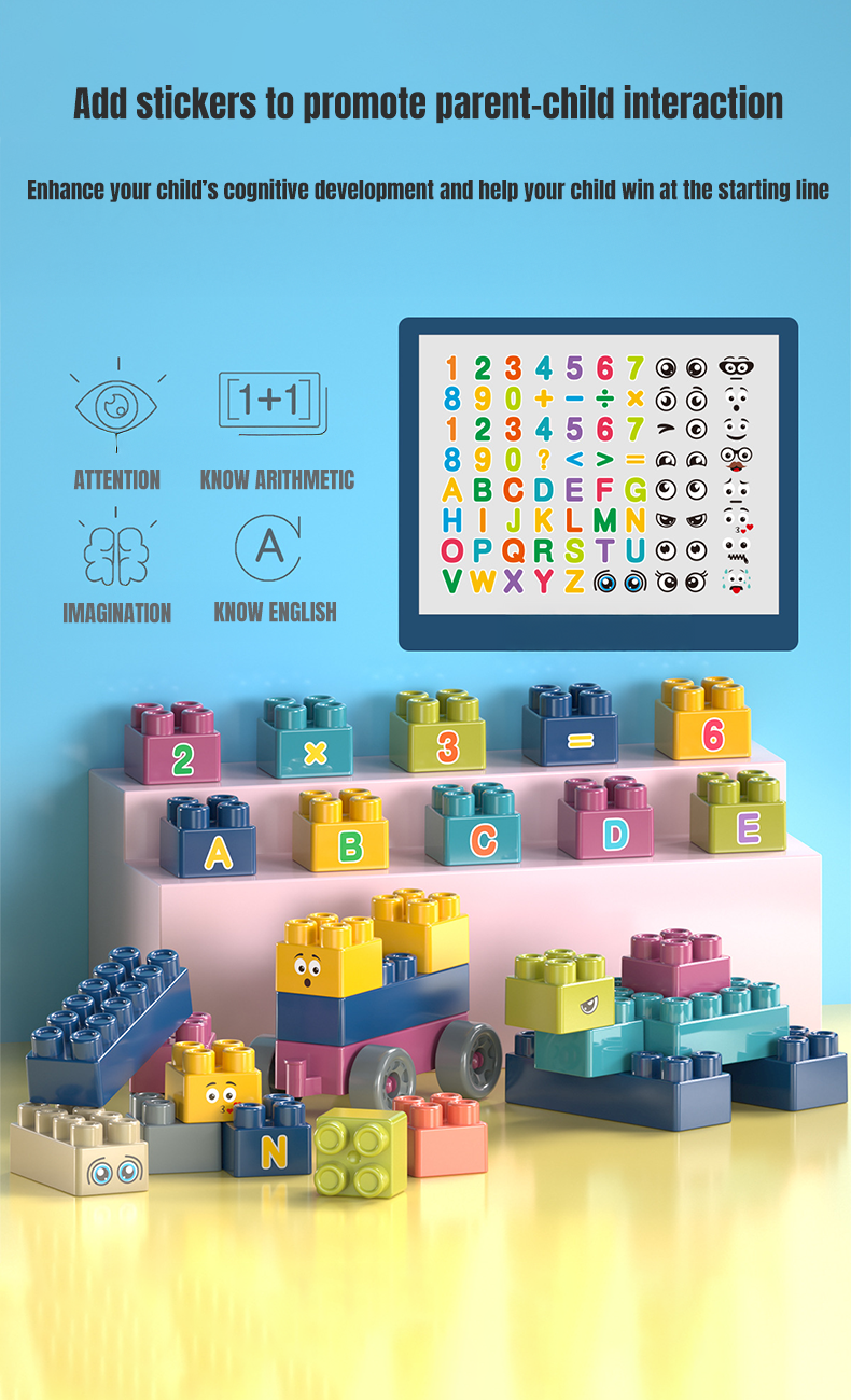 Baby Pro Kids Educational Build And Play DIY Building Blocks Set With ...
