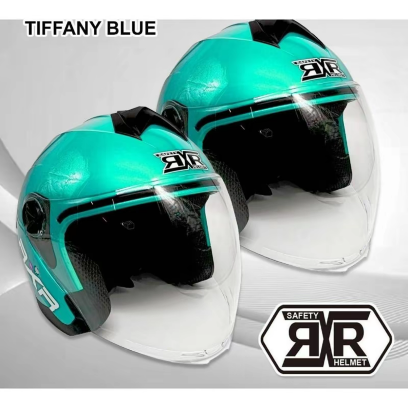 Dual Visor Helemt Half Face Helmet RXR Men and Women With ICC/BPS ...