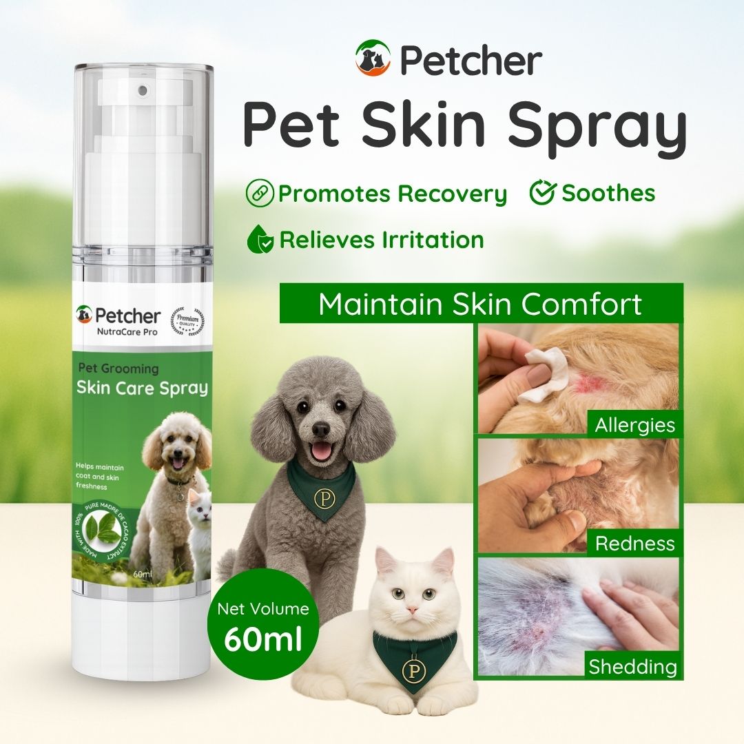 Petcher Pet Grooming Skin Care Spray 60ml for Dog and Cat | Shopee ...