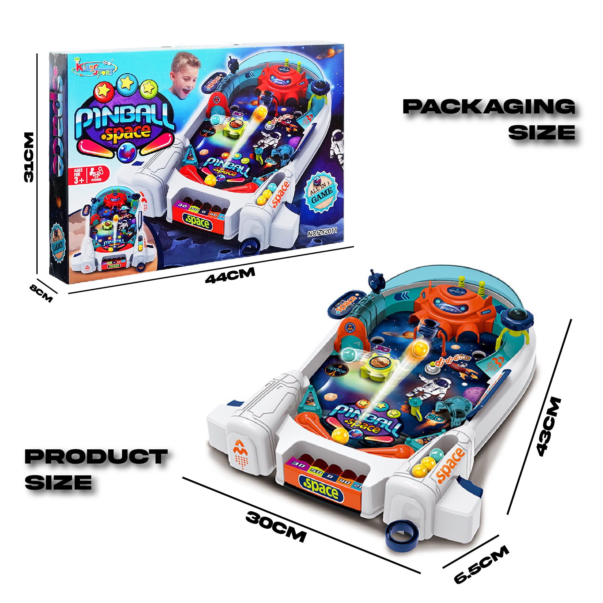 Children Space Pinball Machine Interaction Game Multipurpose Best Gift ...